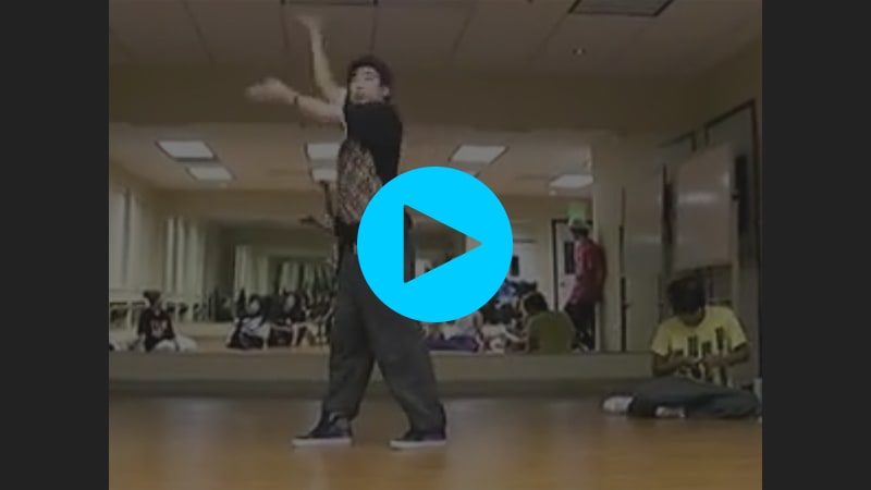 So sorry for this terrible screenshot. It's from of a Youtube video, intended to capture the moment where Ryan Feng hits an incredible beat during a freestyle.