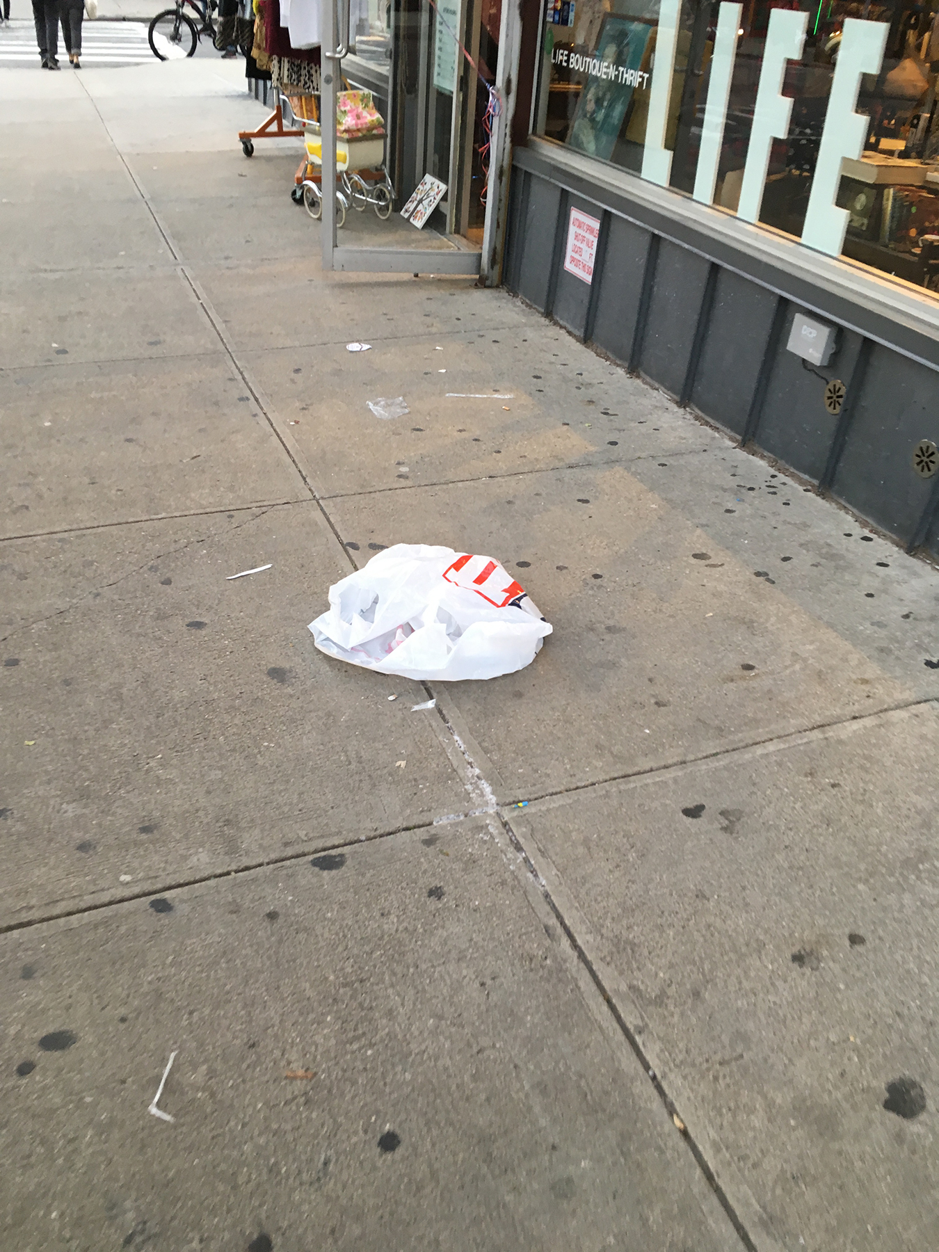 A photo of a trash bag